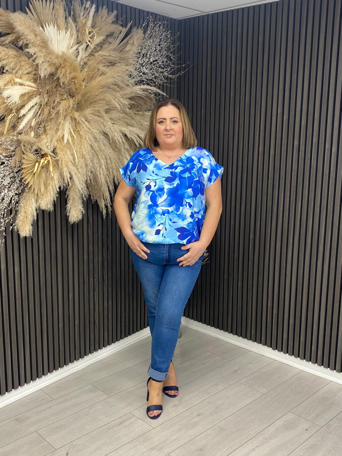 ROSALYN TOP - BLUE