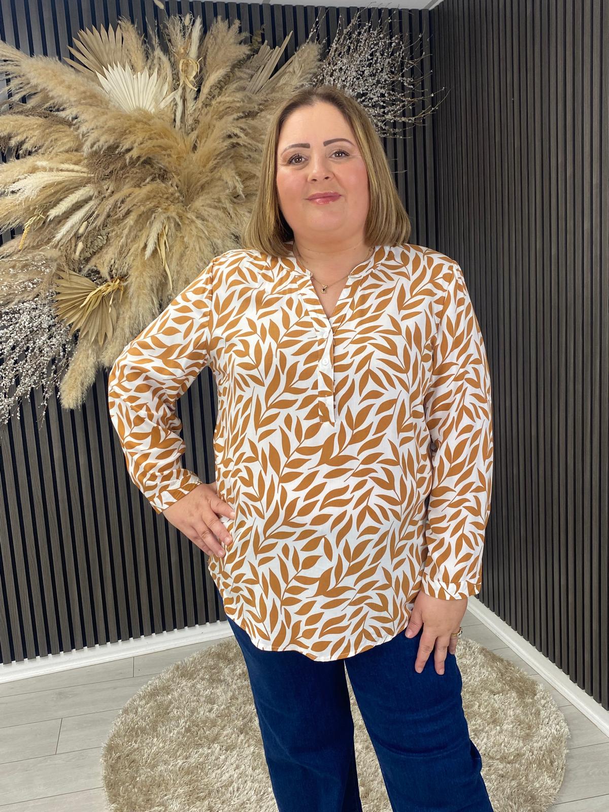 CAMELIA TOP - BROWN