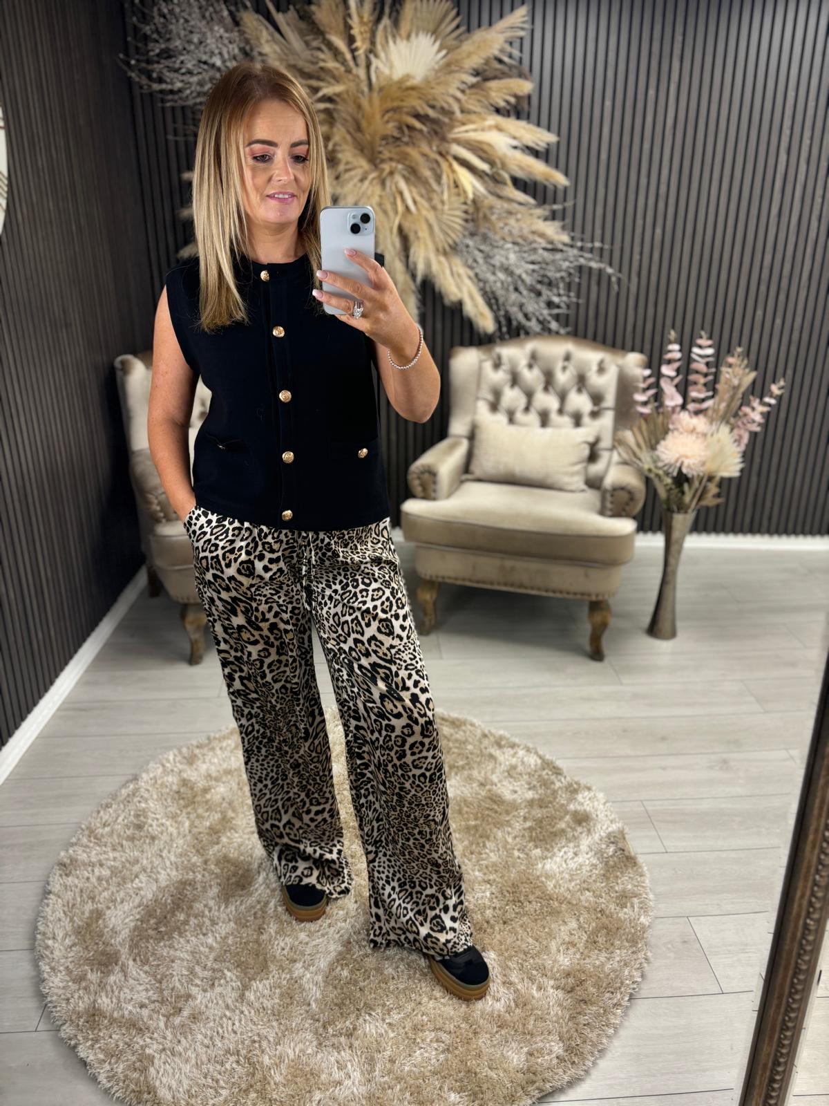 AILISH TROUSER - LEOPARD