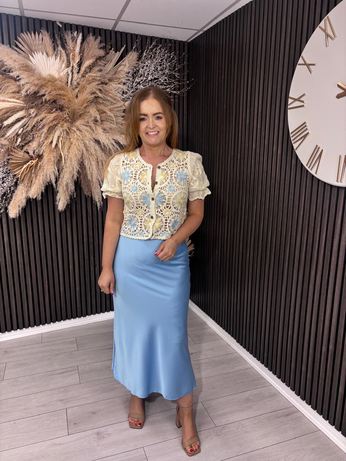 JANE SKIRT - POWDER BLUE