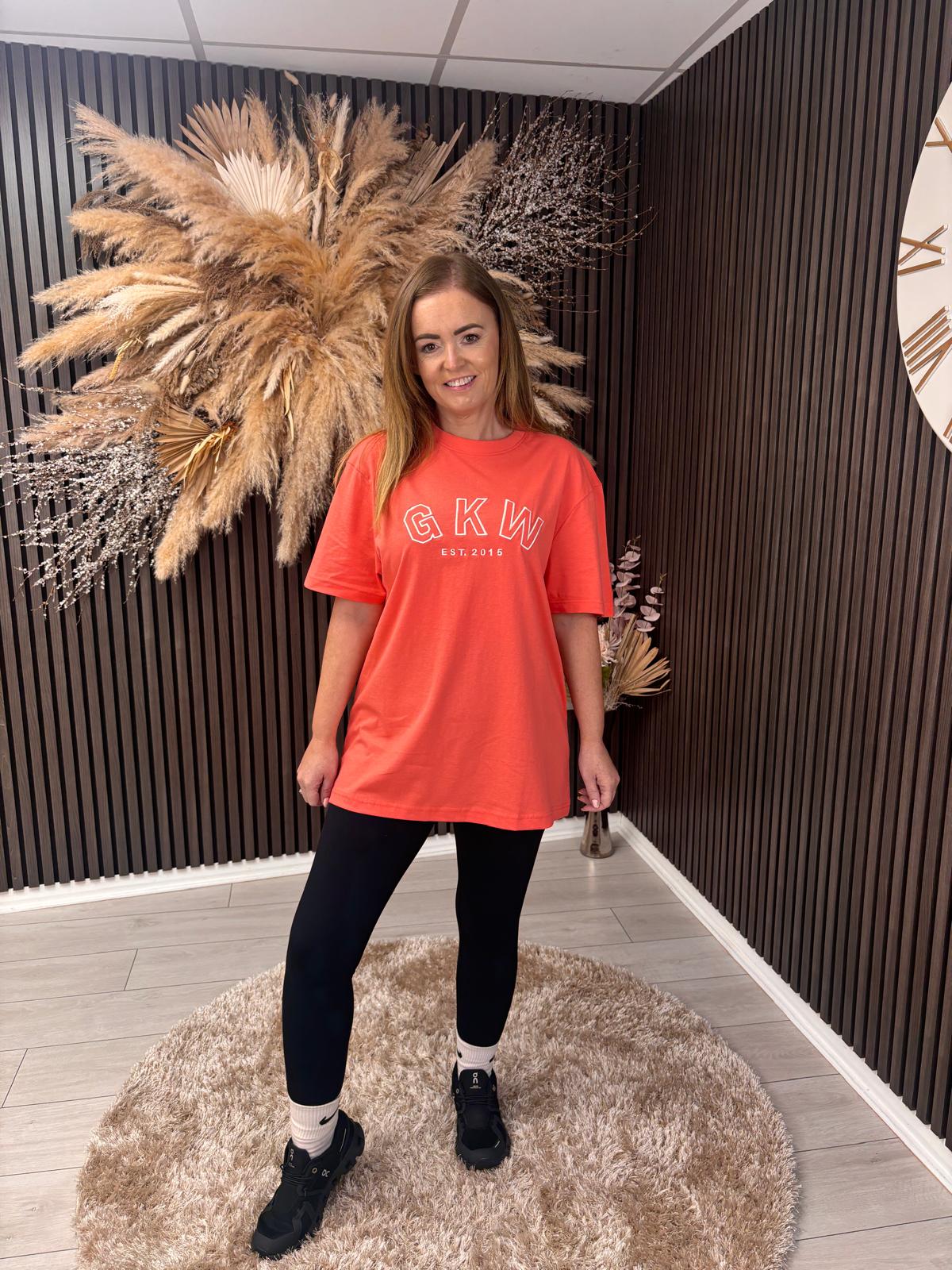 GYM KING TEE - SPICED CORAL
