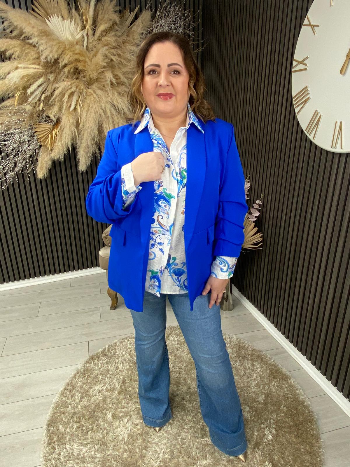 TANYA BLAZER - ROYAL BLUE