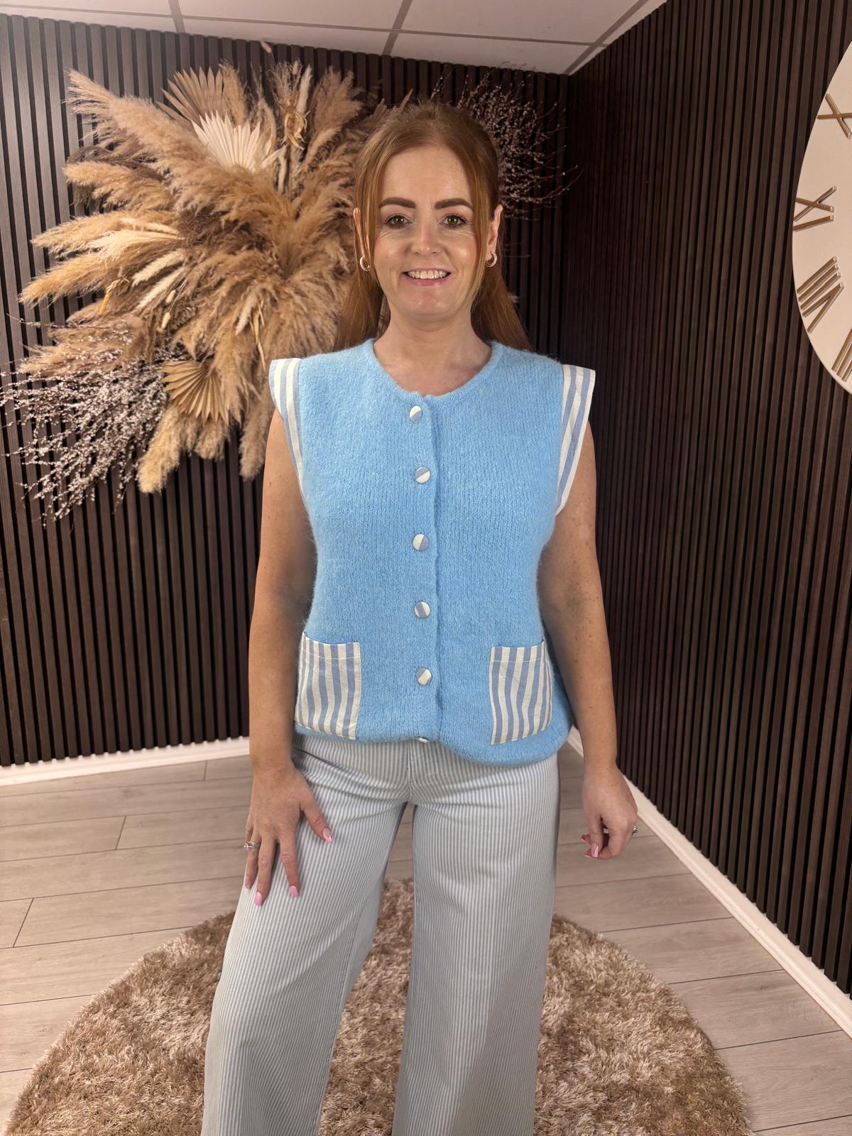 ANGELICA VEST - BLUE