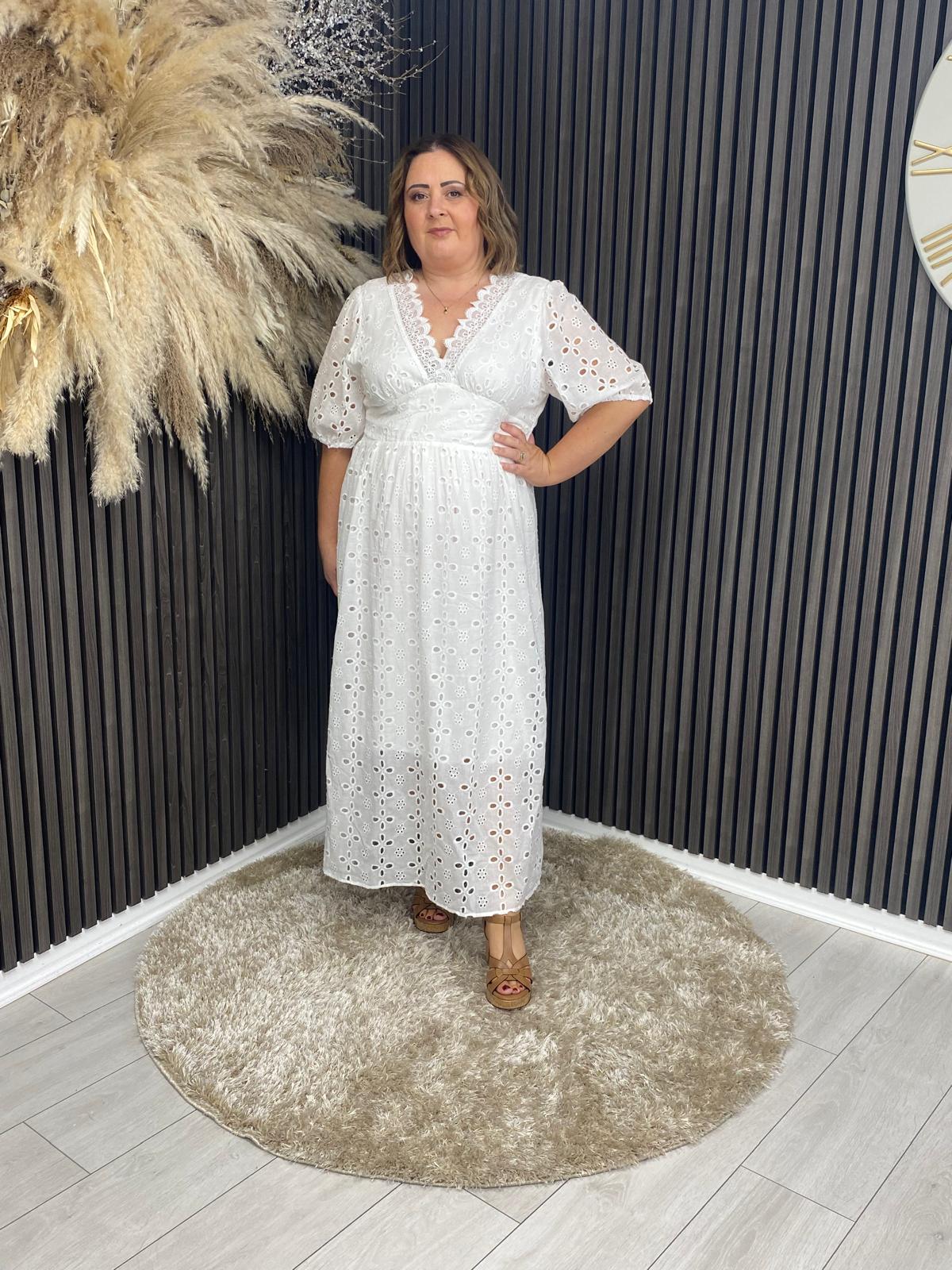 ADELINE DRESS - WHITE