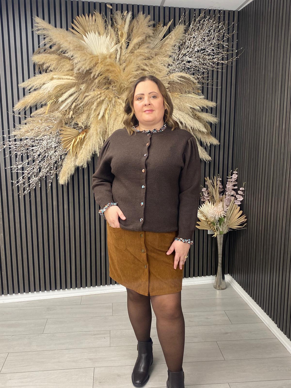 Fashion Tights - NETTIE - BROWN