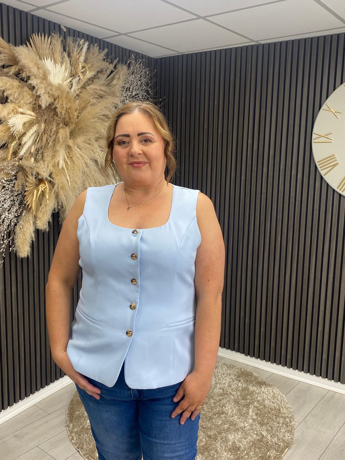 JAMIE WAISTCOAT - SKY BLUE