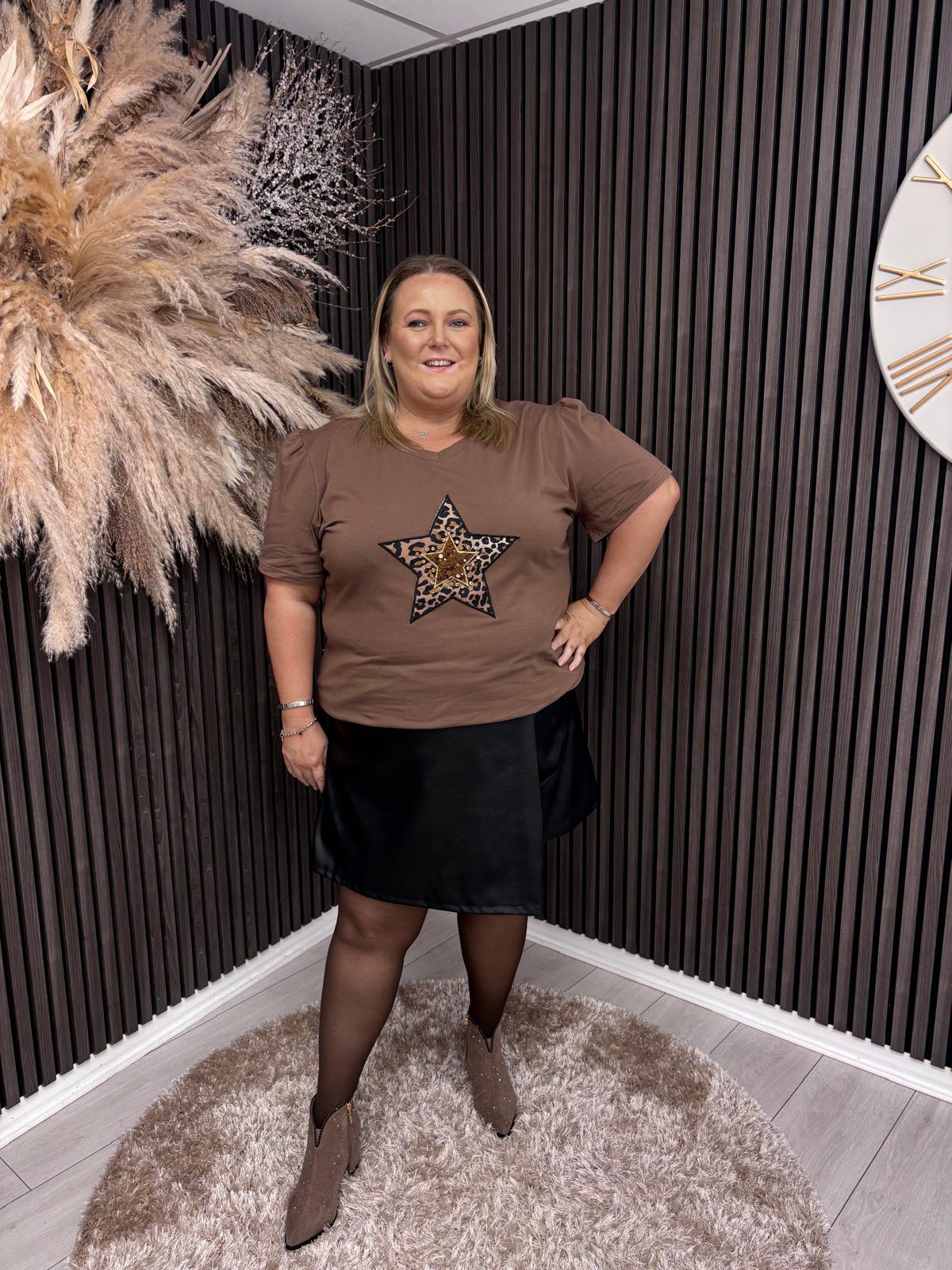 ERMA T-SHIRT - BROWN