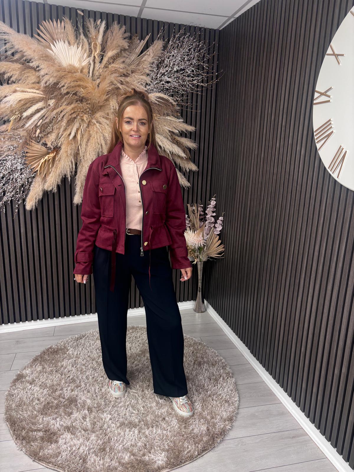 FIONA JACKET - BORDEAUX