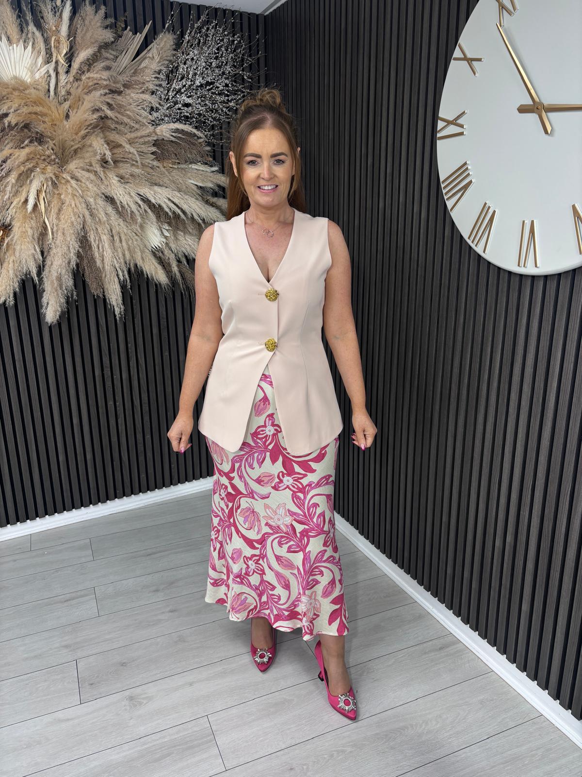 MOLLIE WAISTCOAT - PINK