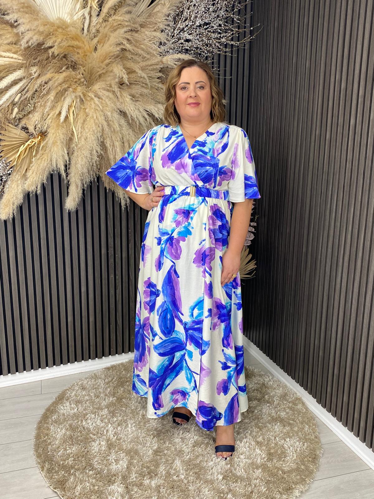 EVA DRESS - BLUE/PURPLE