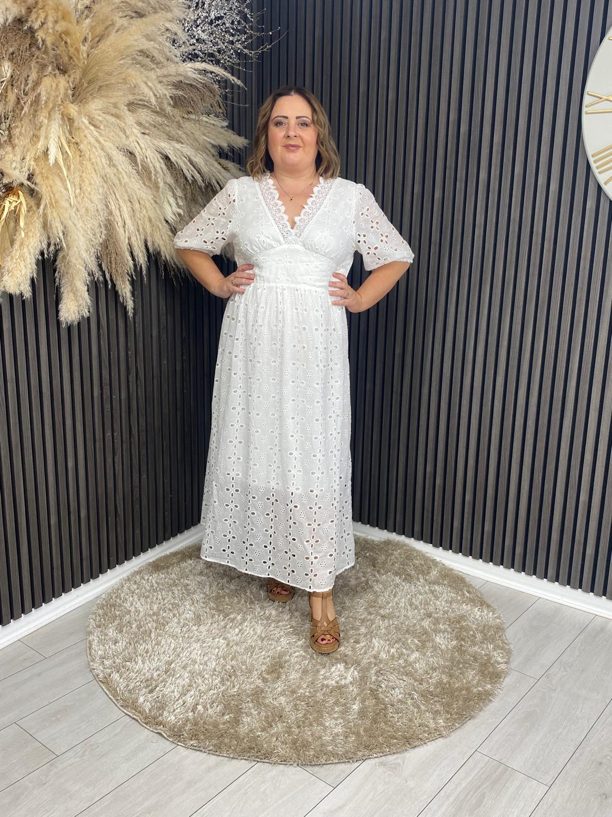 ADELINE DRESS - WHITE