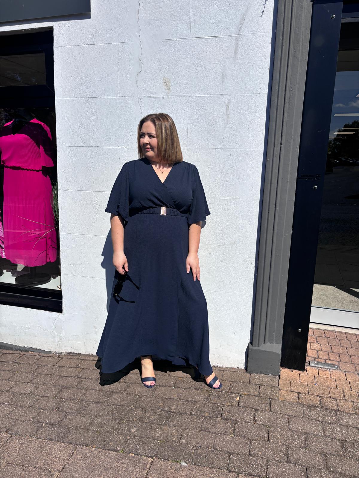 EVIE DRESS - NAVY