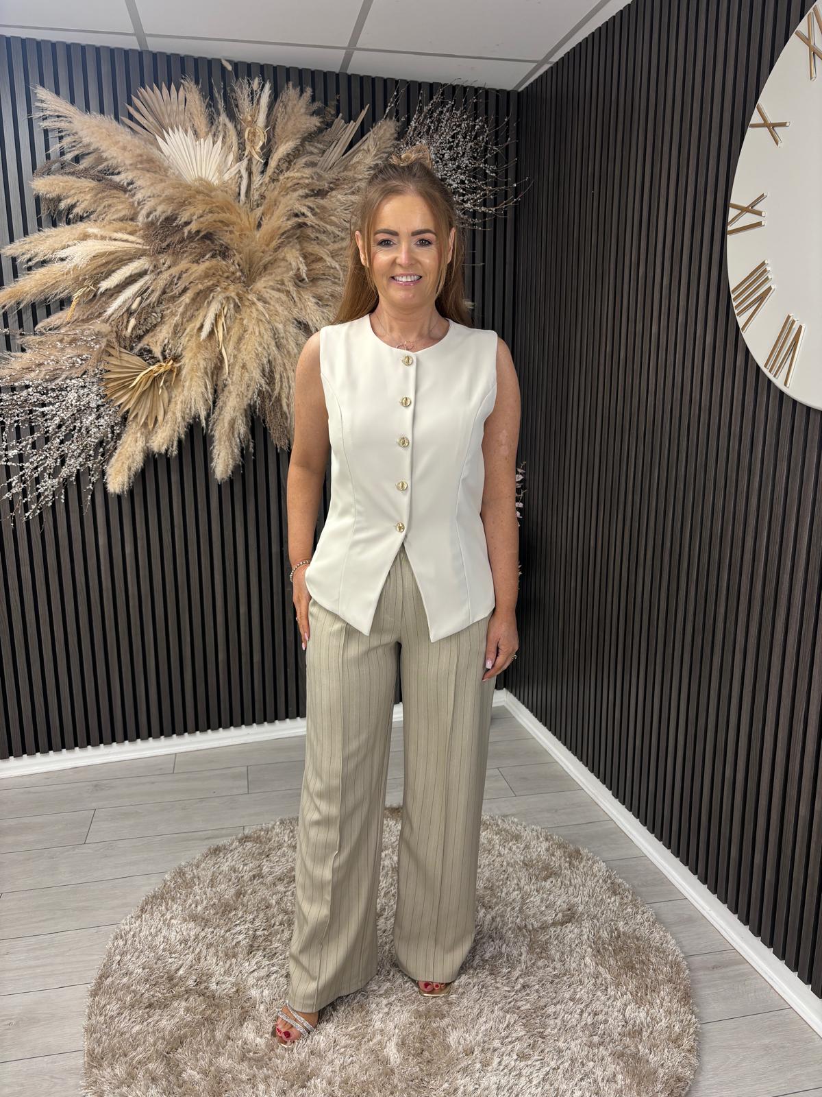 KATHY TROUSERS - BEIGE