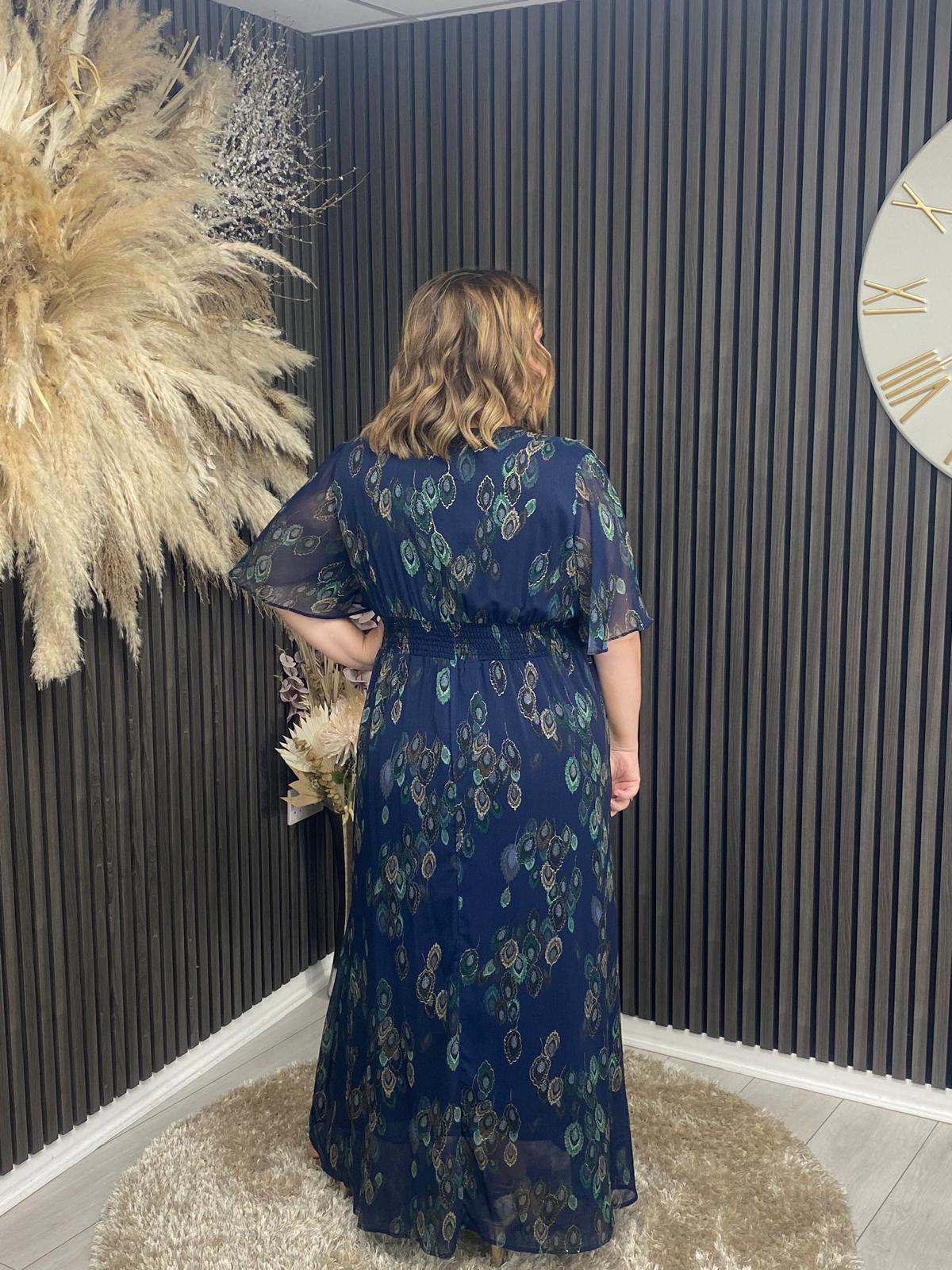 NARLA DRESS - NAVY