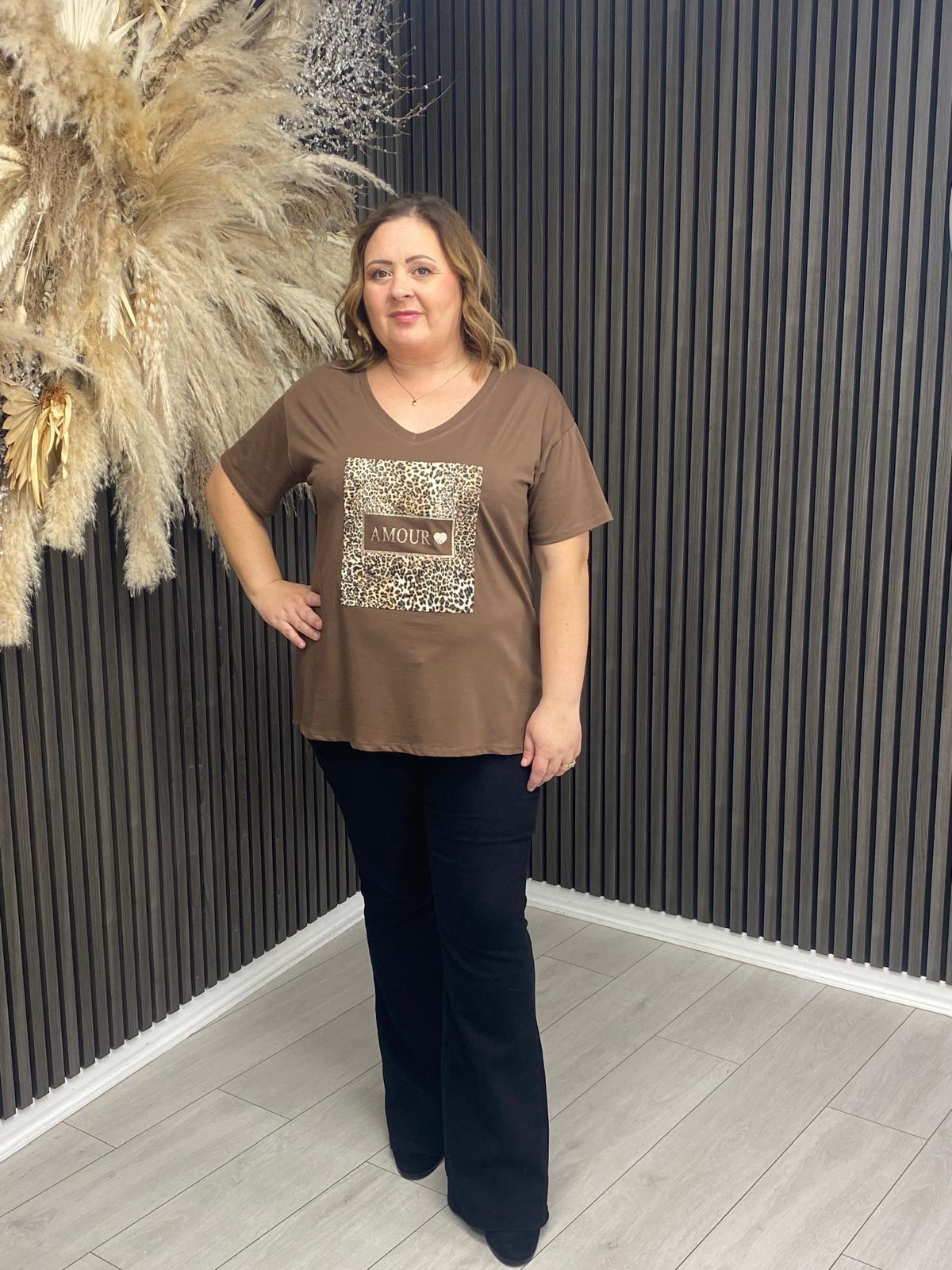 DEIRDRE T-SHIRT - BROWN