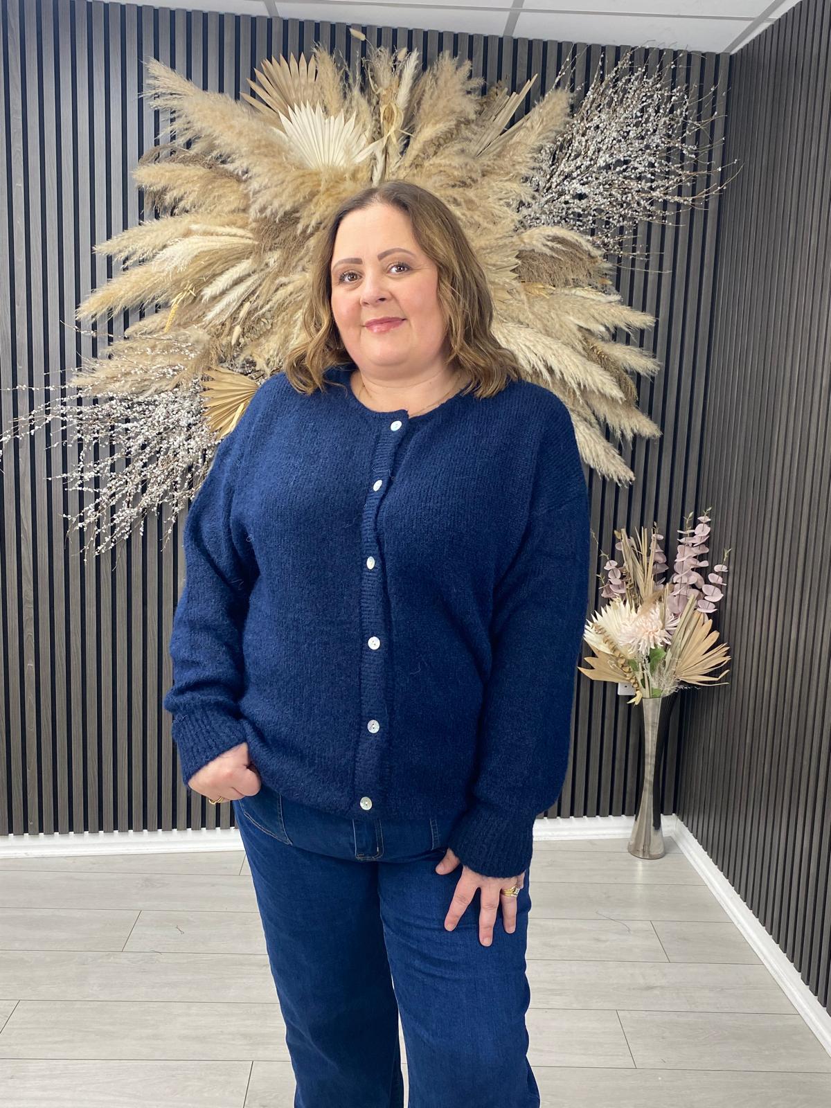 MURIEL CARDIGAN - NAVY