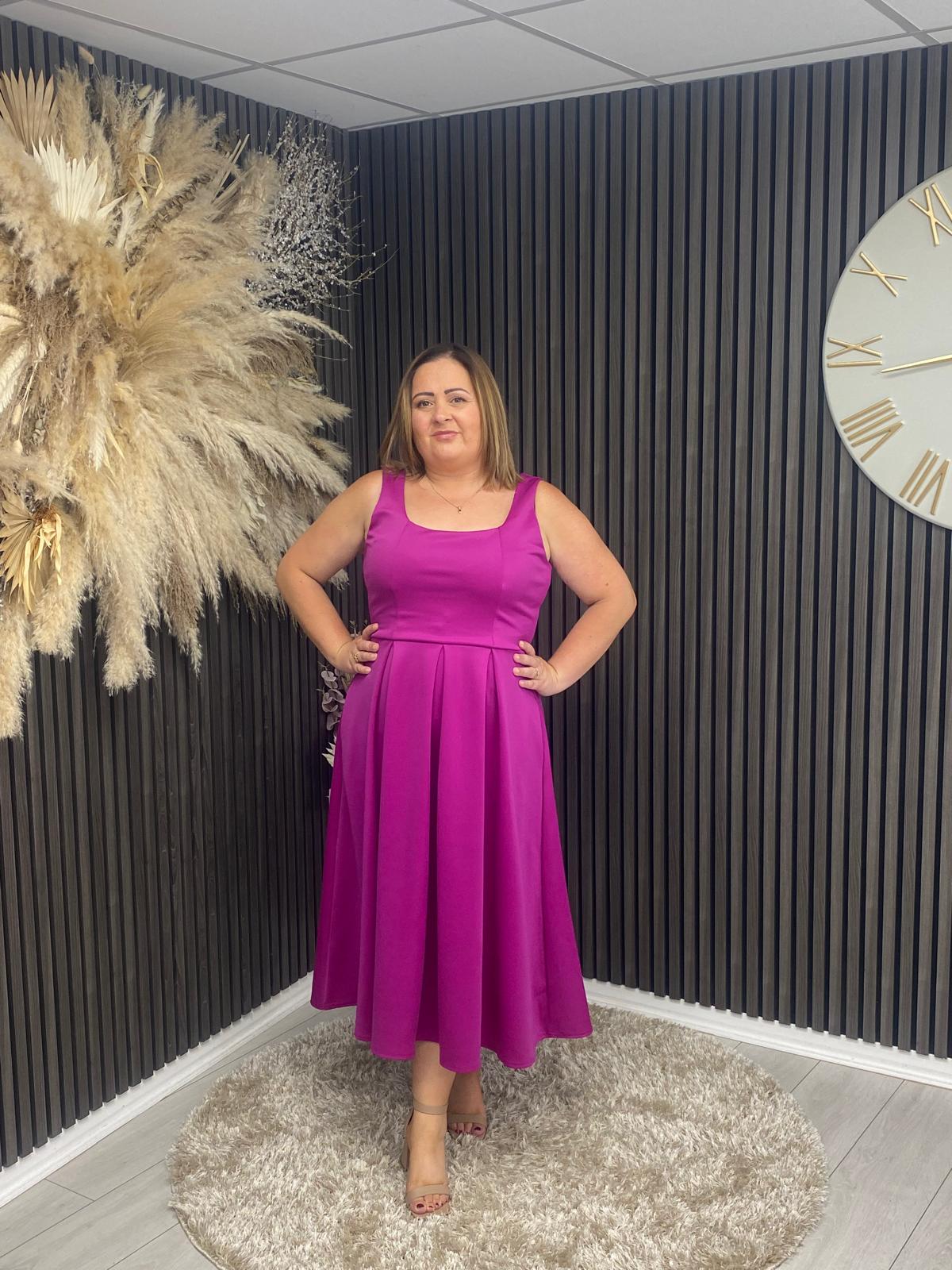 ERICA DRESS - FUCHSIA
