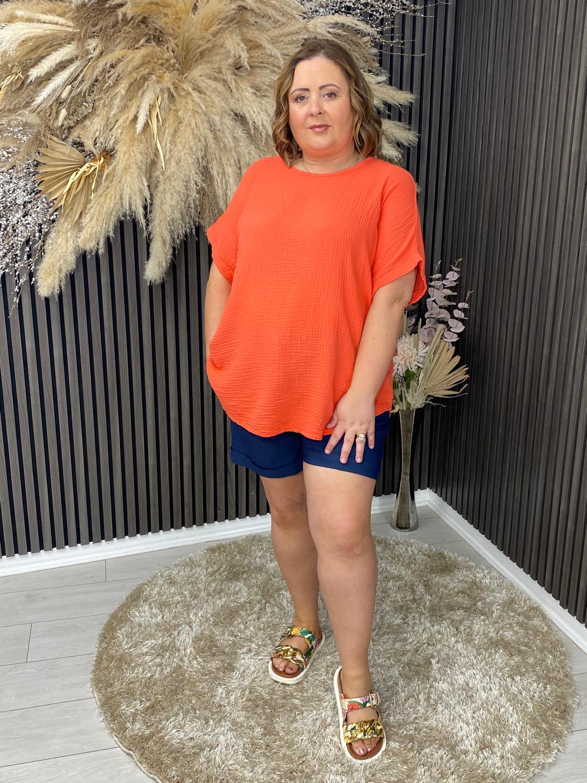 JANET TOP - CORAL