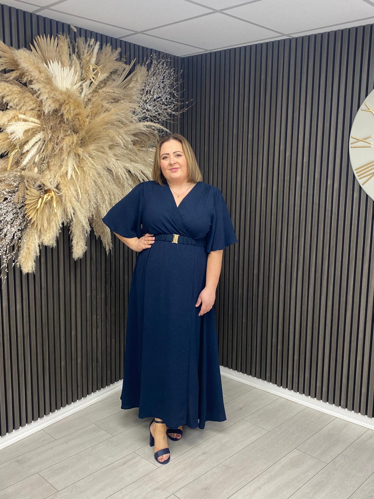 EVIE DRESS - NAVY