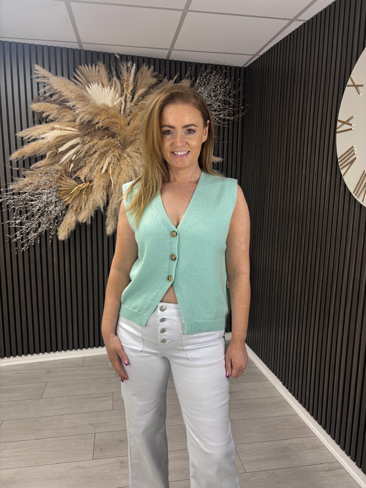 CARMEN VEST - MINT
