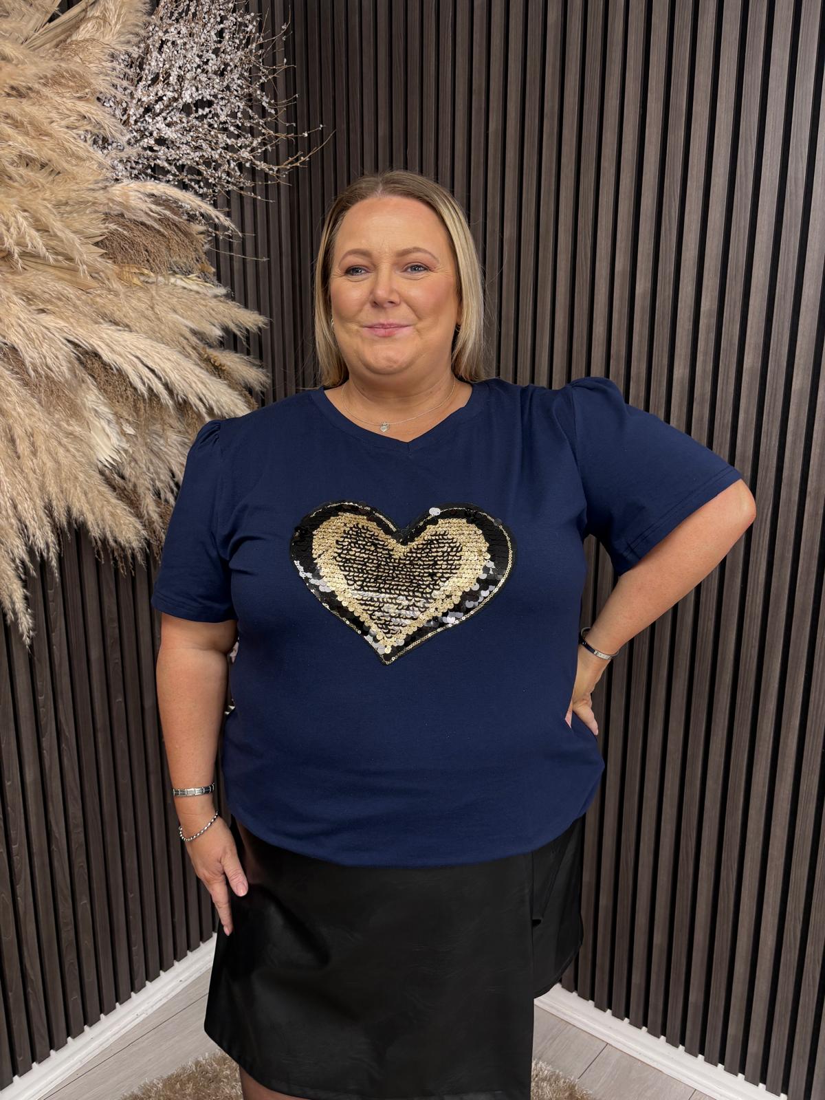 ETTA T-SHIRT - NAVY