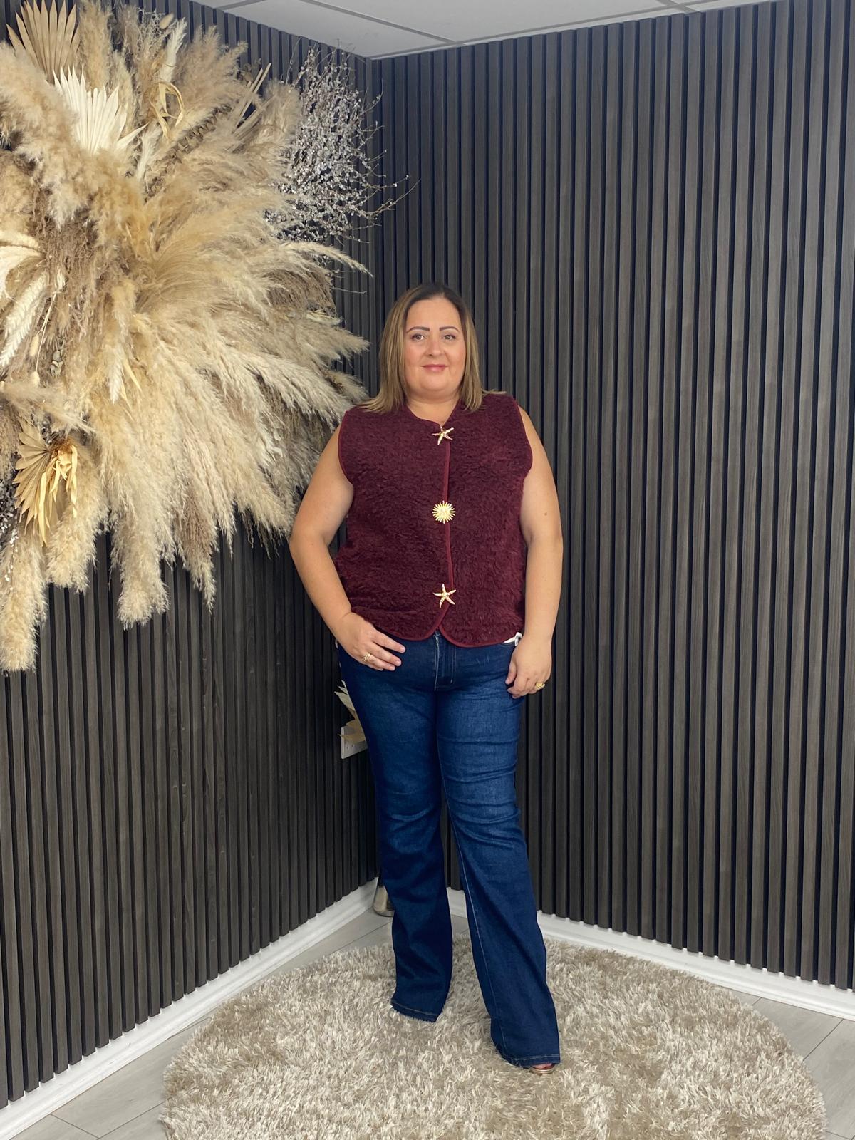 REBEKAH GILET - BORDEAUX