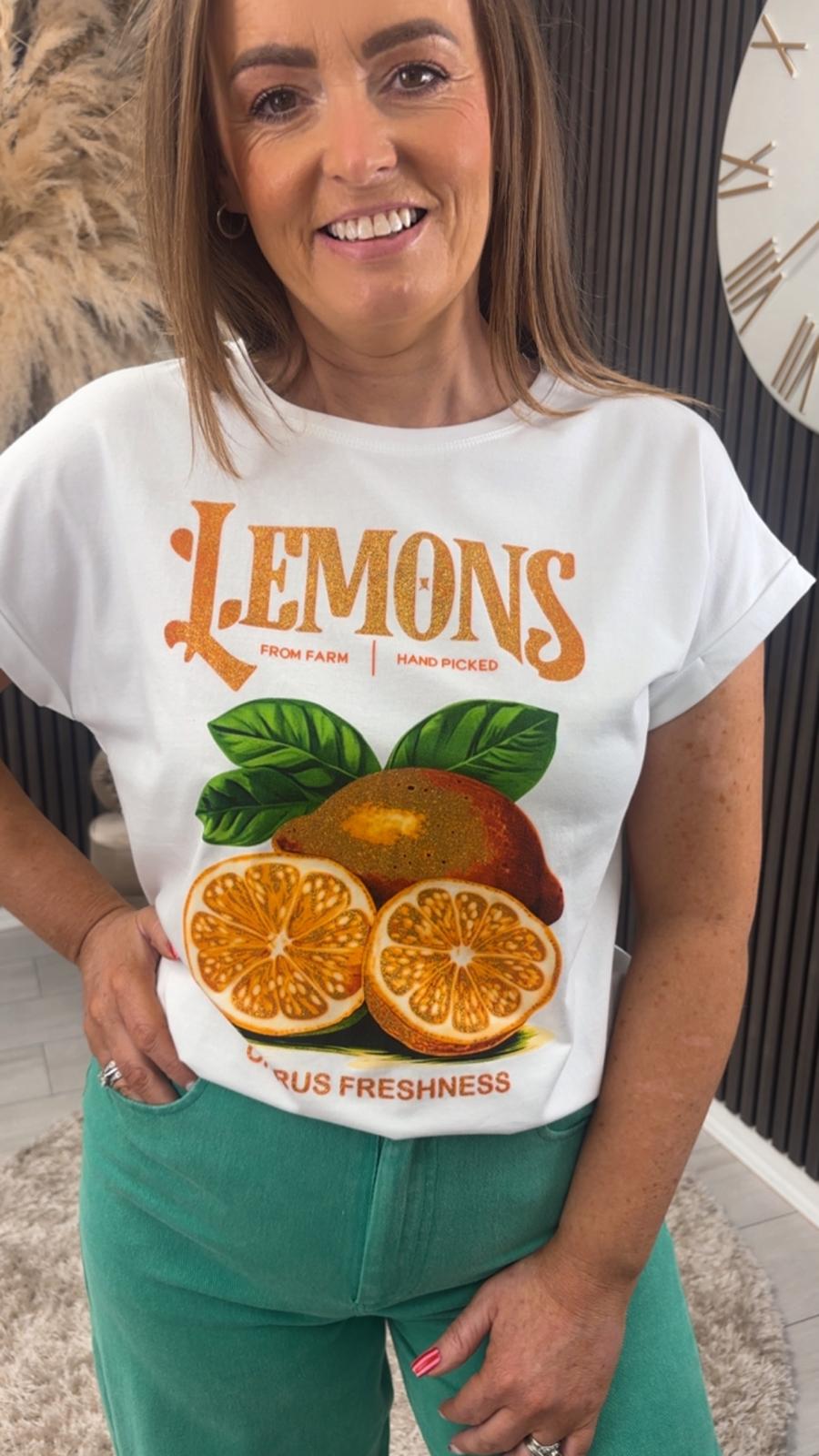 ALLIE T-SHIRT - LEMONS