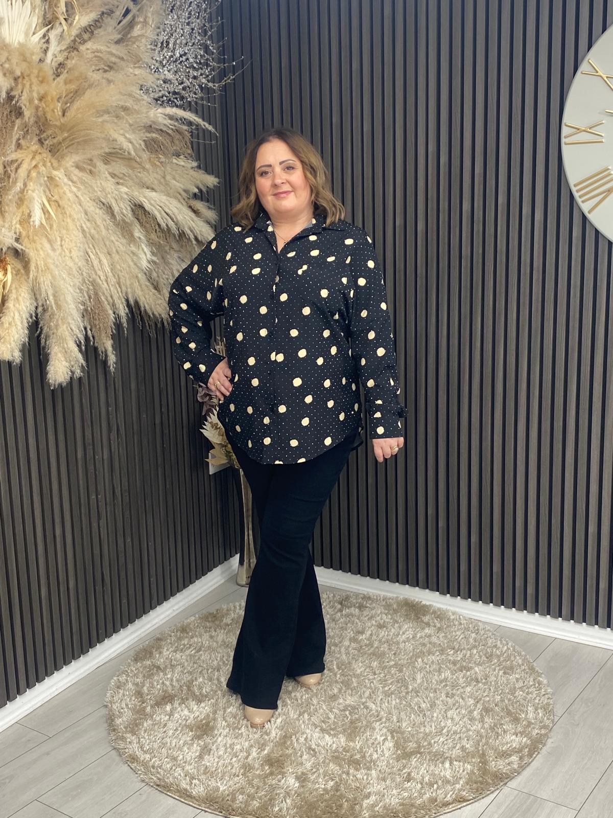 CATHY SHIRT - BLACK SPOT