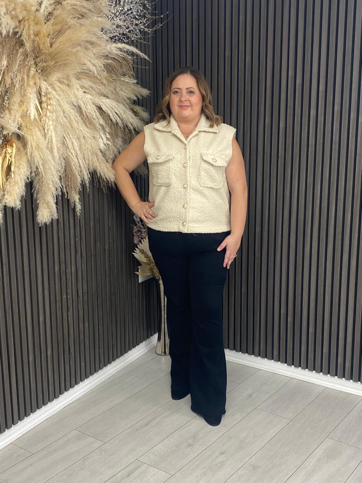 ANITA GILET - CREAM