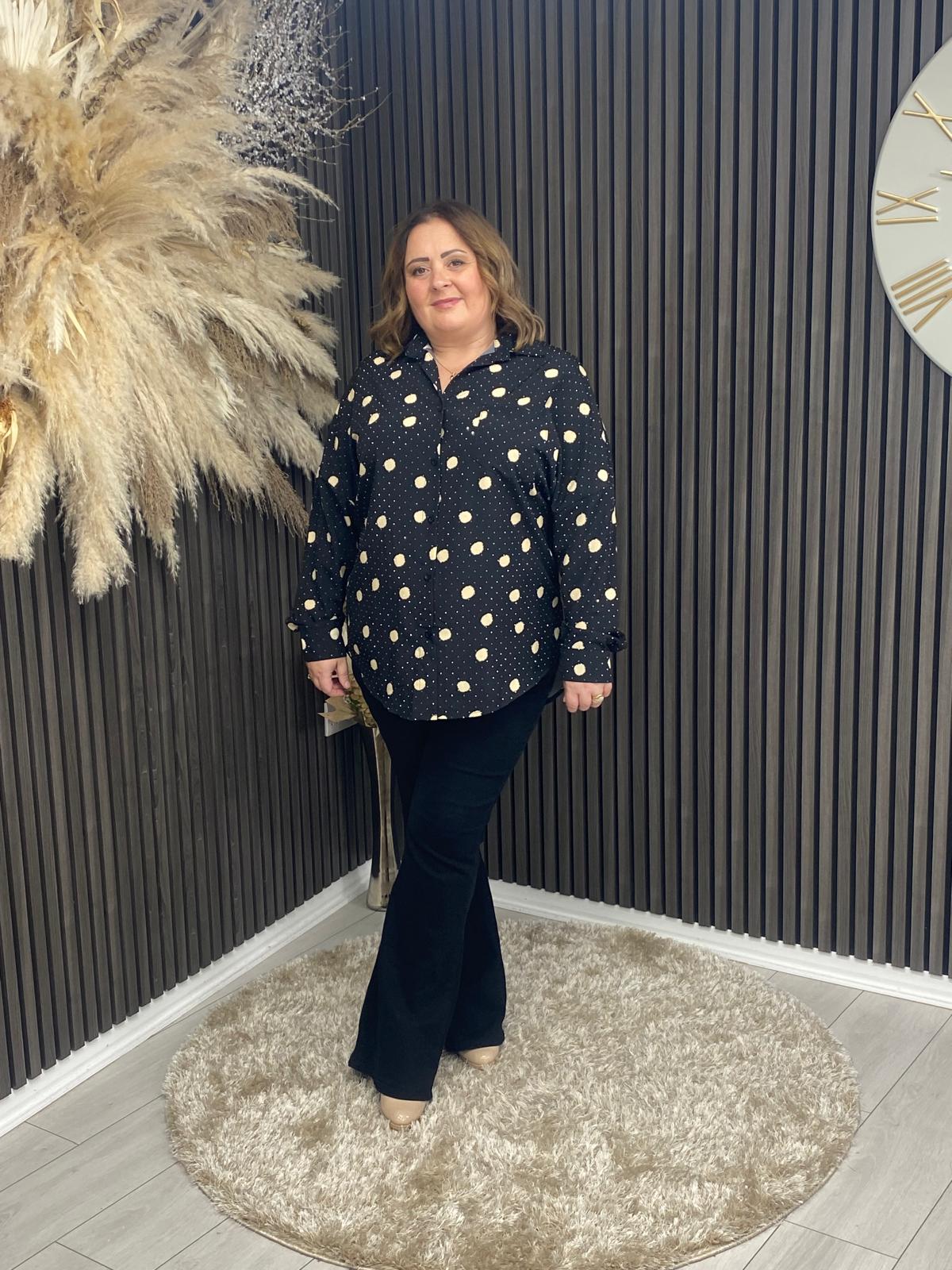 CATHY SHIRT - BLACK SPOT