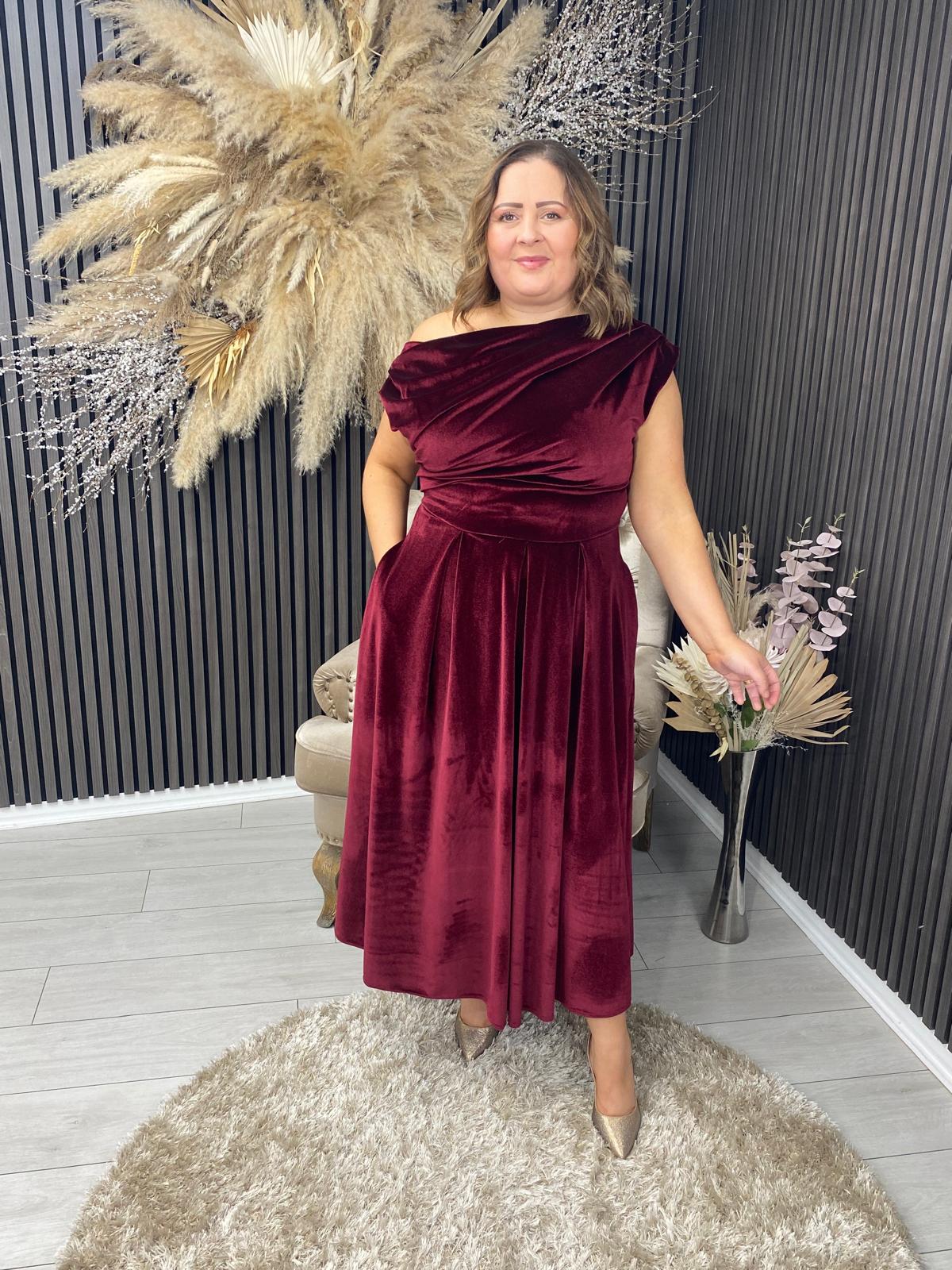 BETTY DRESS - RED VELVET