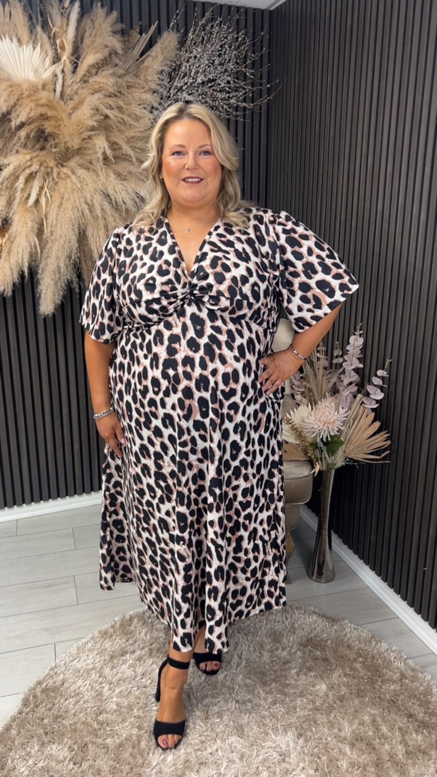 MACKENZIE DRESS - CREAM ANIMAL