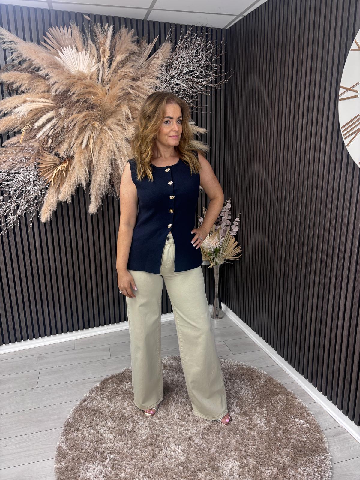 BRONA JEANS - BEIGE