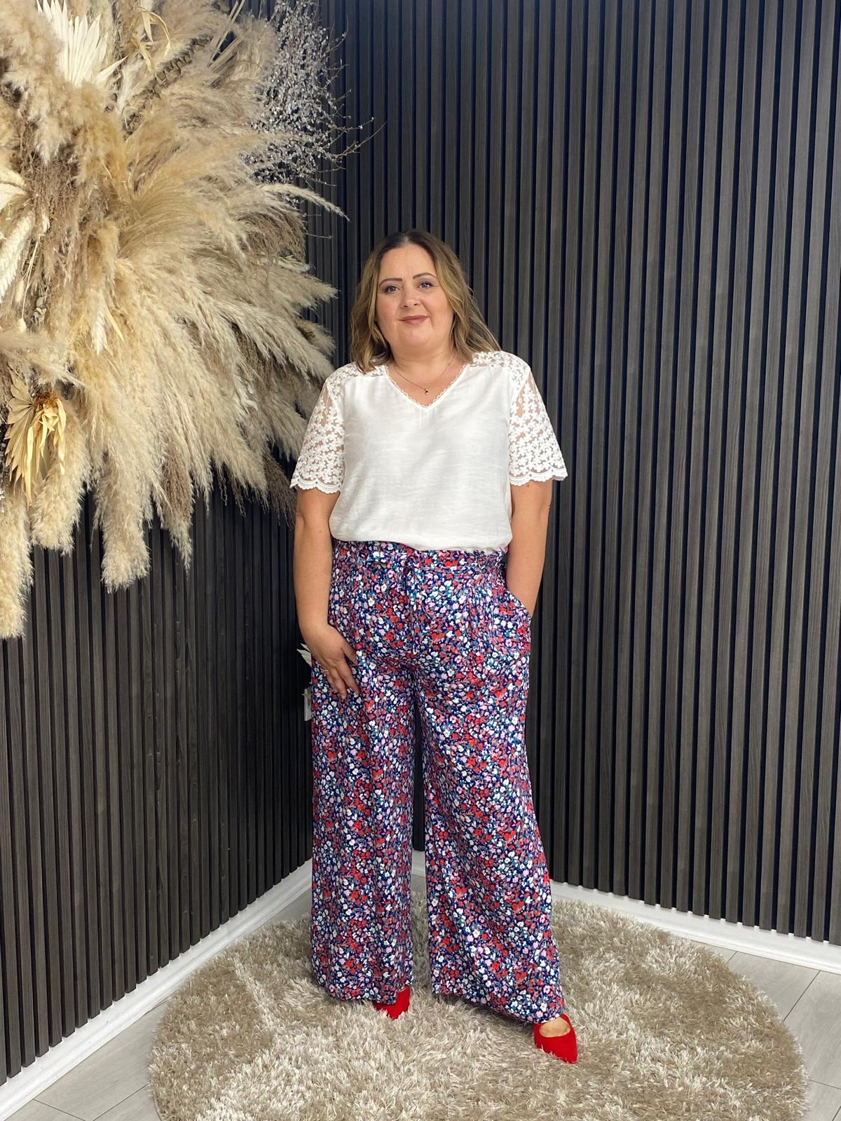 MAYA TROUSER - BLUE PRINT