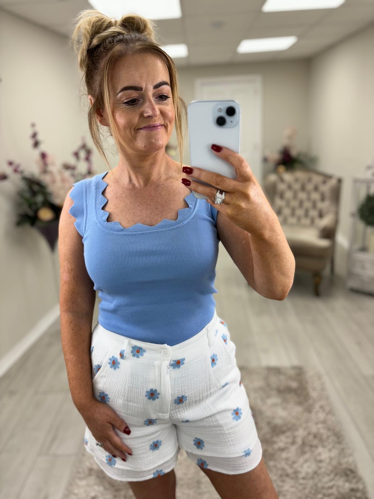 LETITIA VEST - BLUE