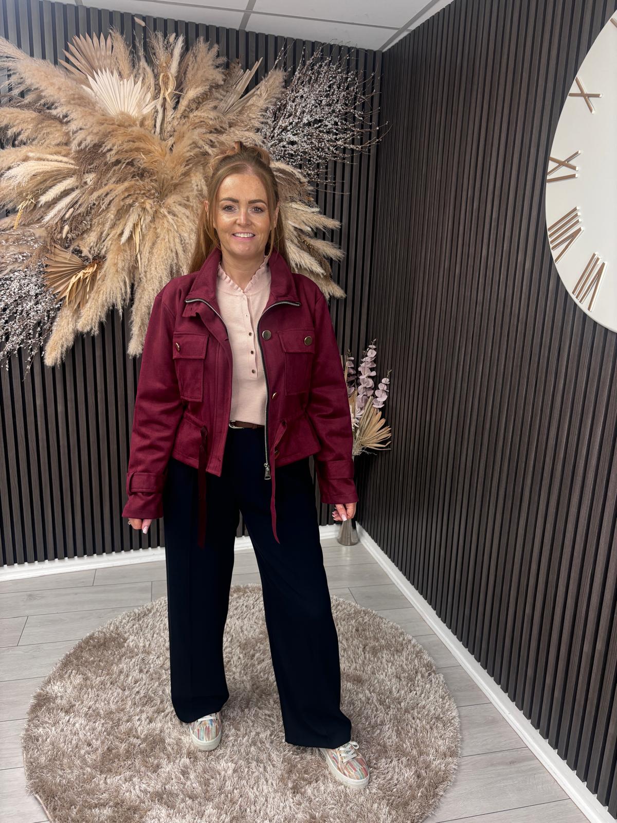 FIONA JACKET - BORDEAUX
