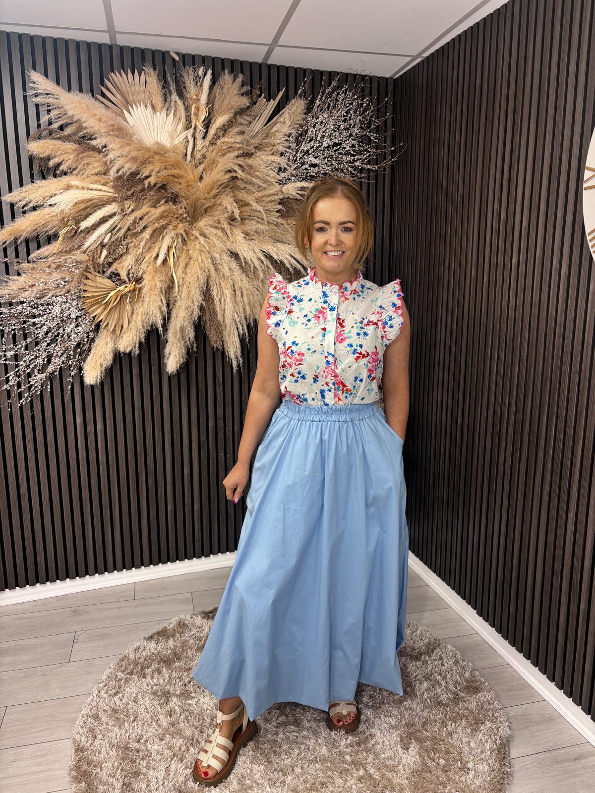 LILIBETH SKIRT - BLUE