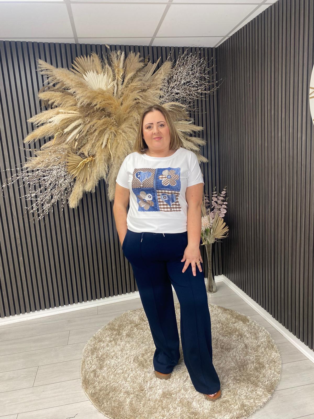 JANETTE T-SHIRT - NAVY