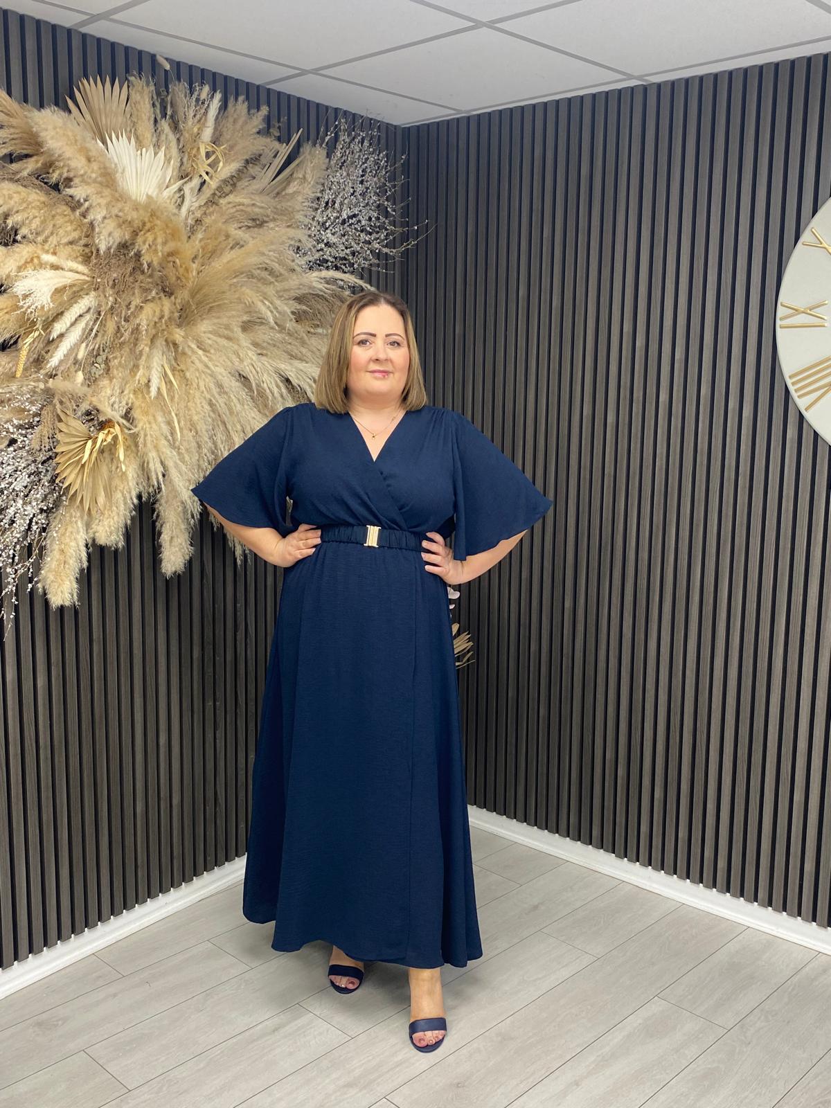 EVIE DRESS - NAVY