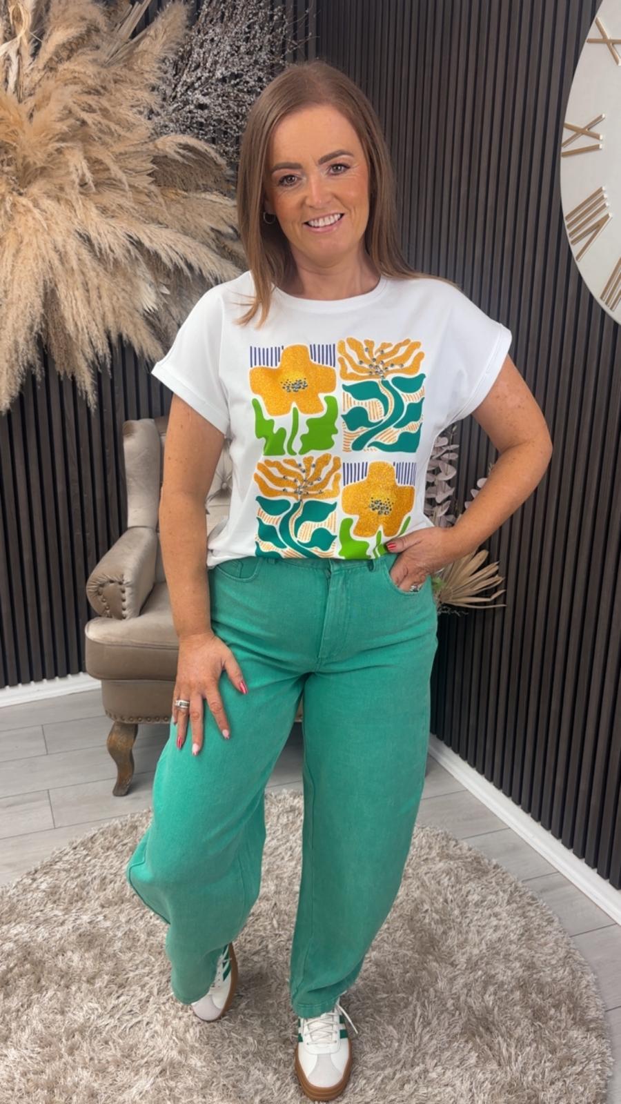 JEANIE JEANS - GREEN