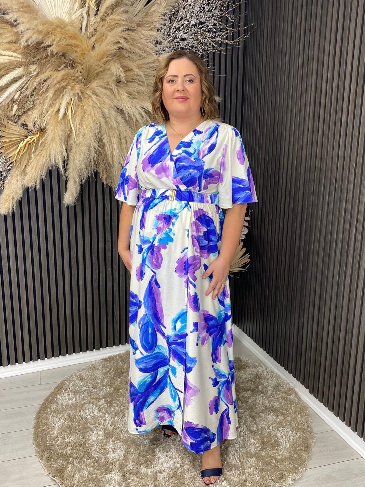 EVA DRESS - BLUE/PURPLE
