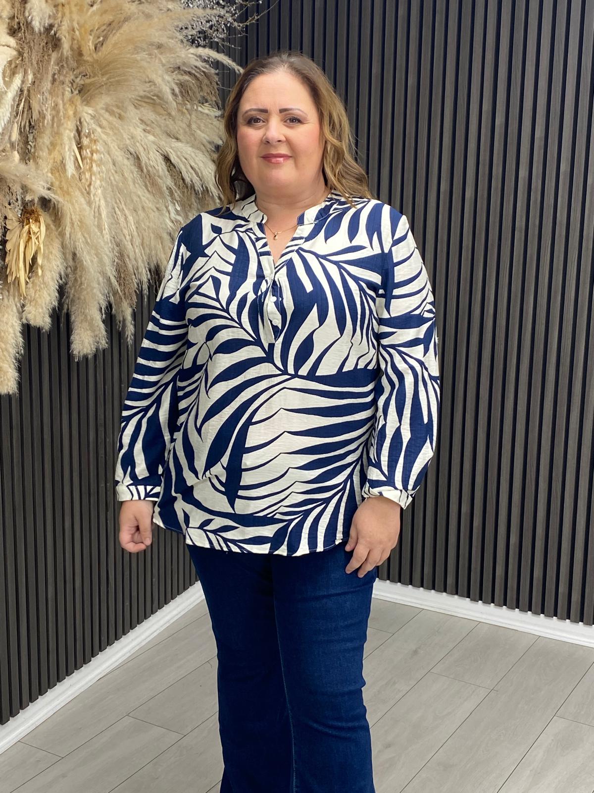 COURTNEY TOP - BLUE