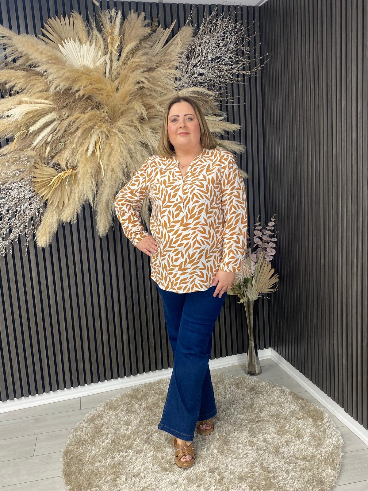 CAMELIA TOP - BROWN