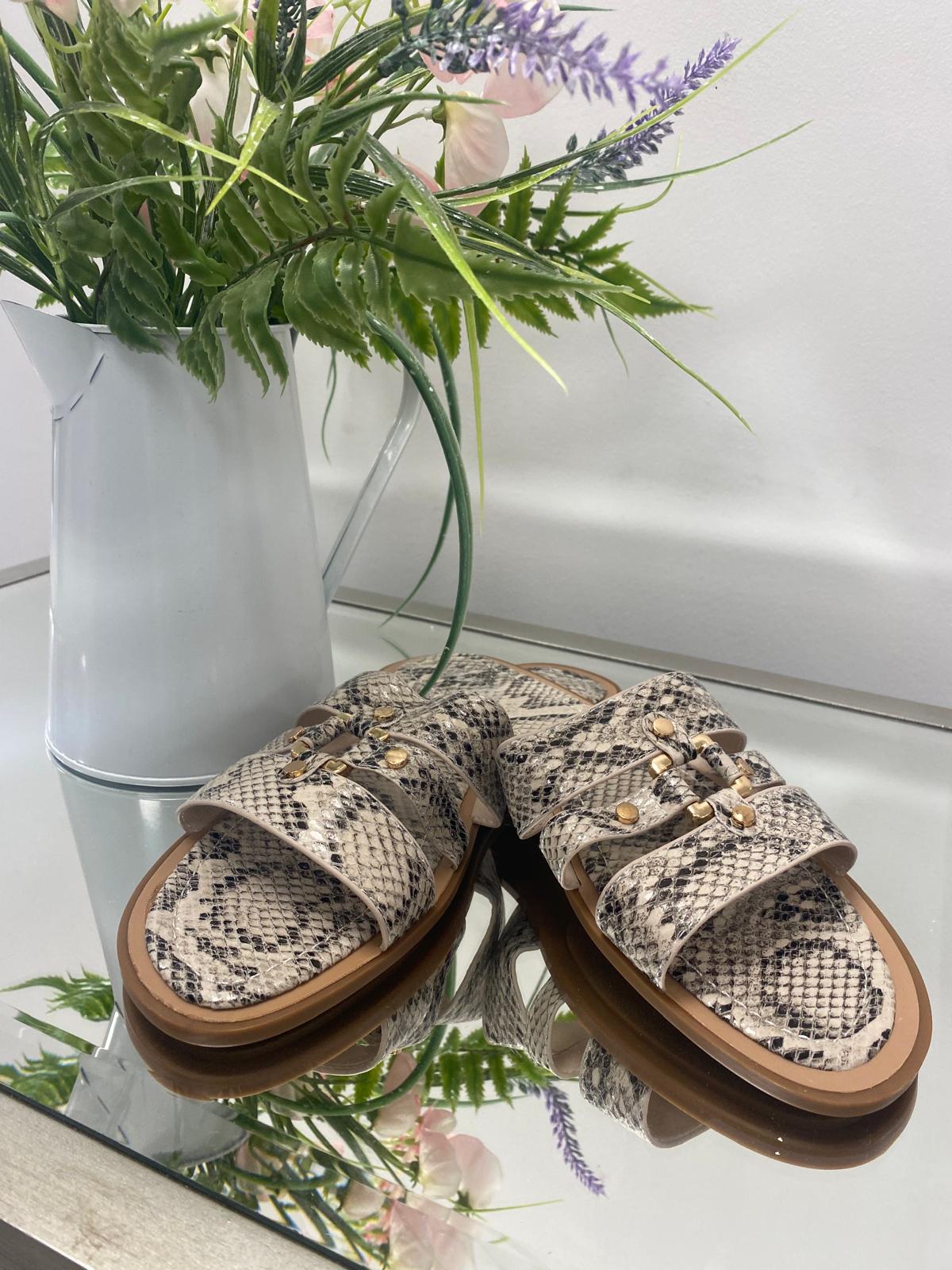 DIANA SANDAL - SNAKE PRINT