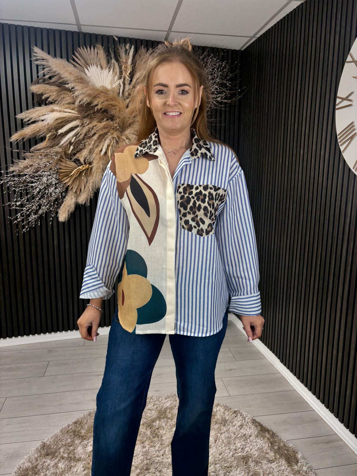 BECKI SHIRT - PATCHWORK