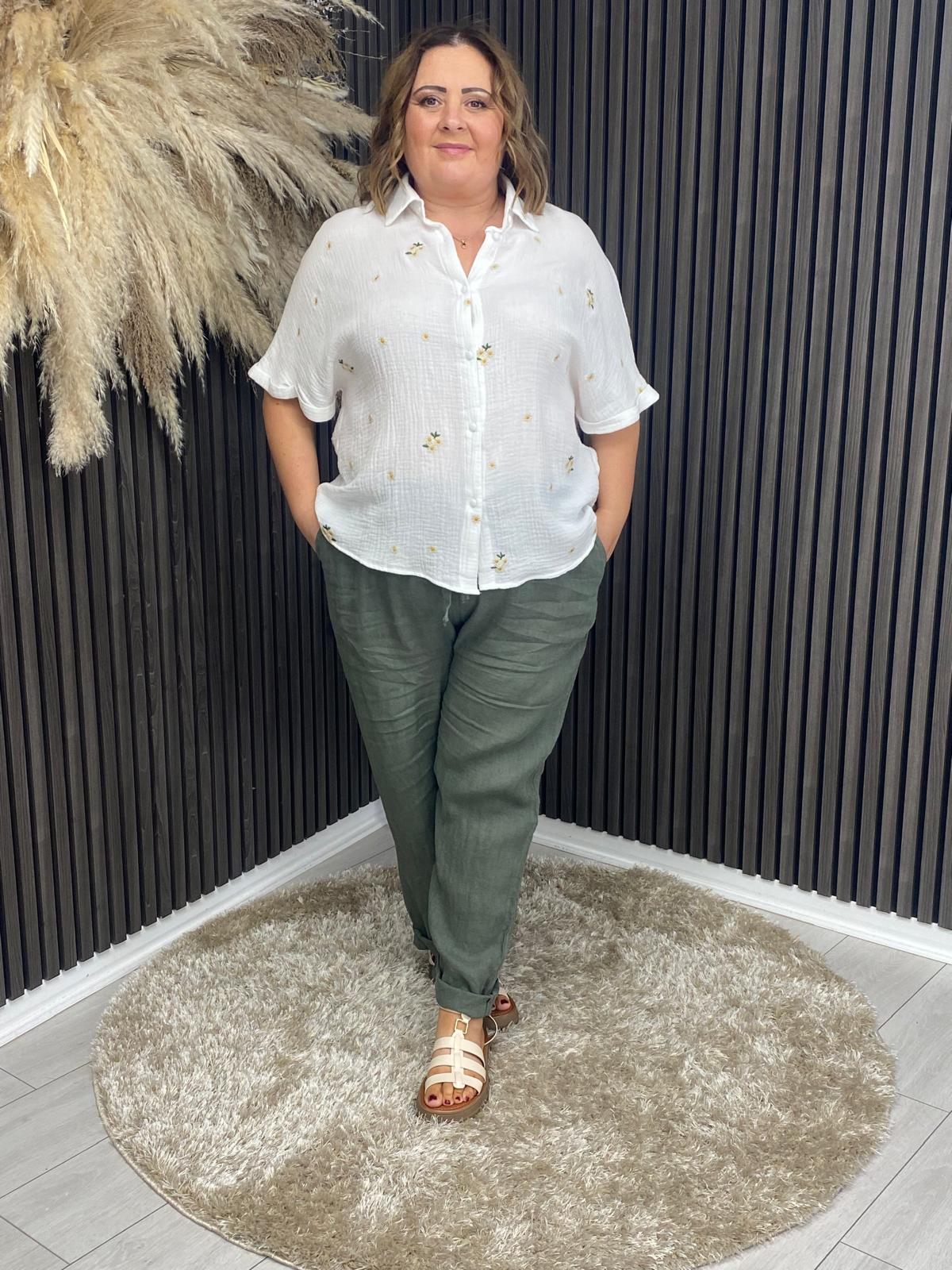JACINTA TROUSER - KHAKI
