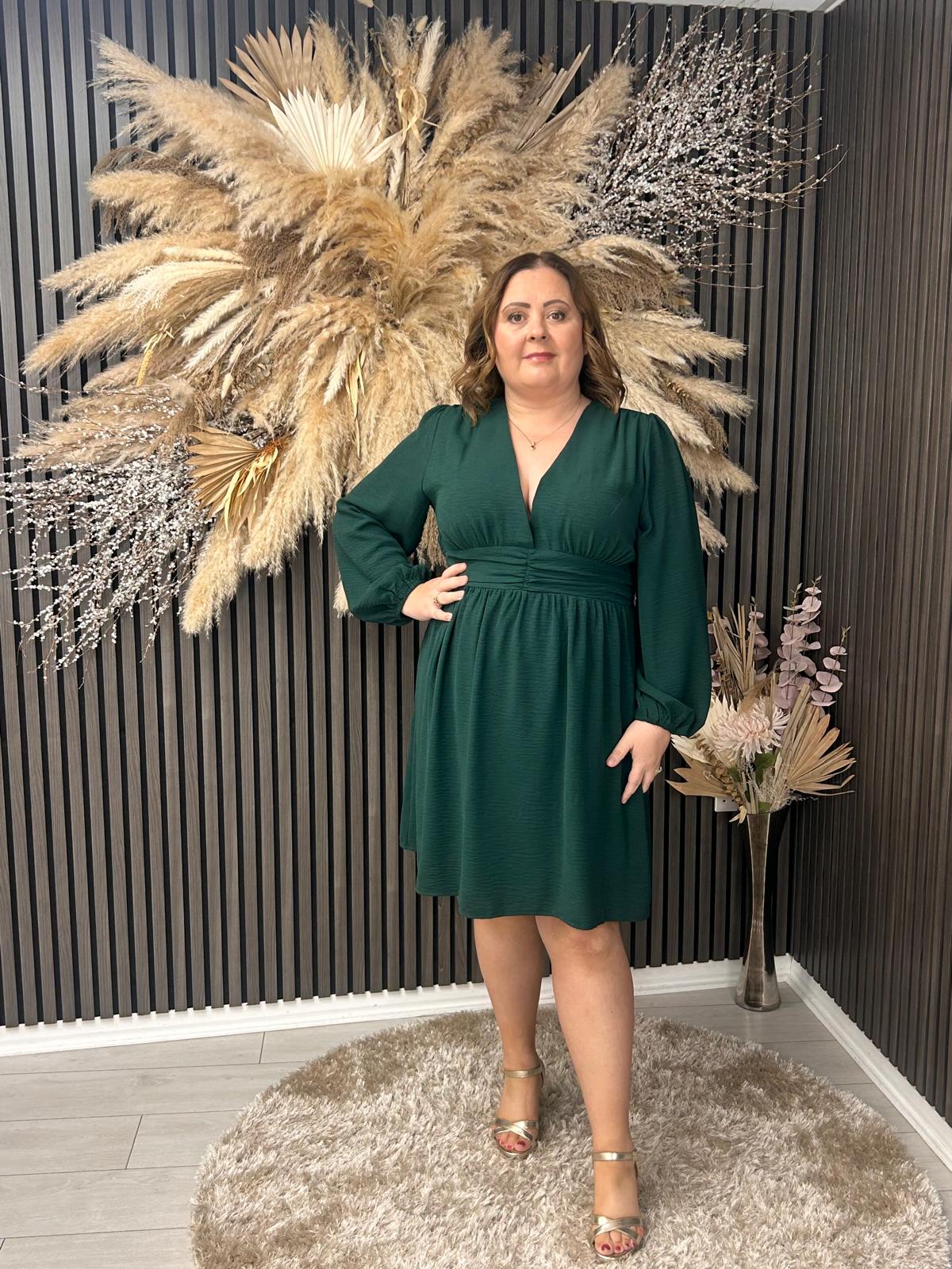 GLADIS DRESS - GREEN