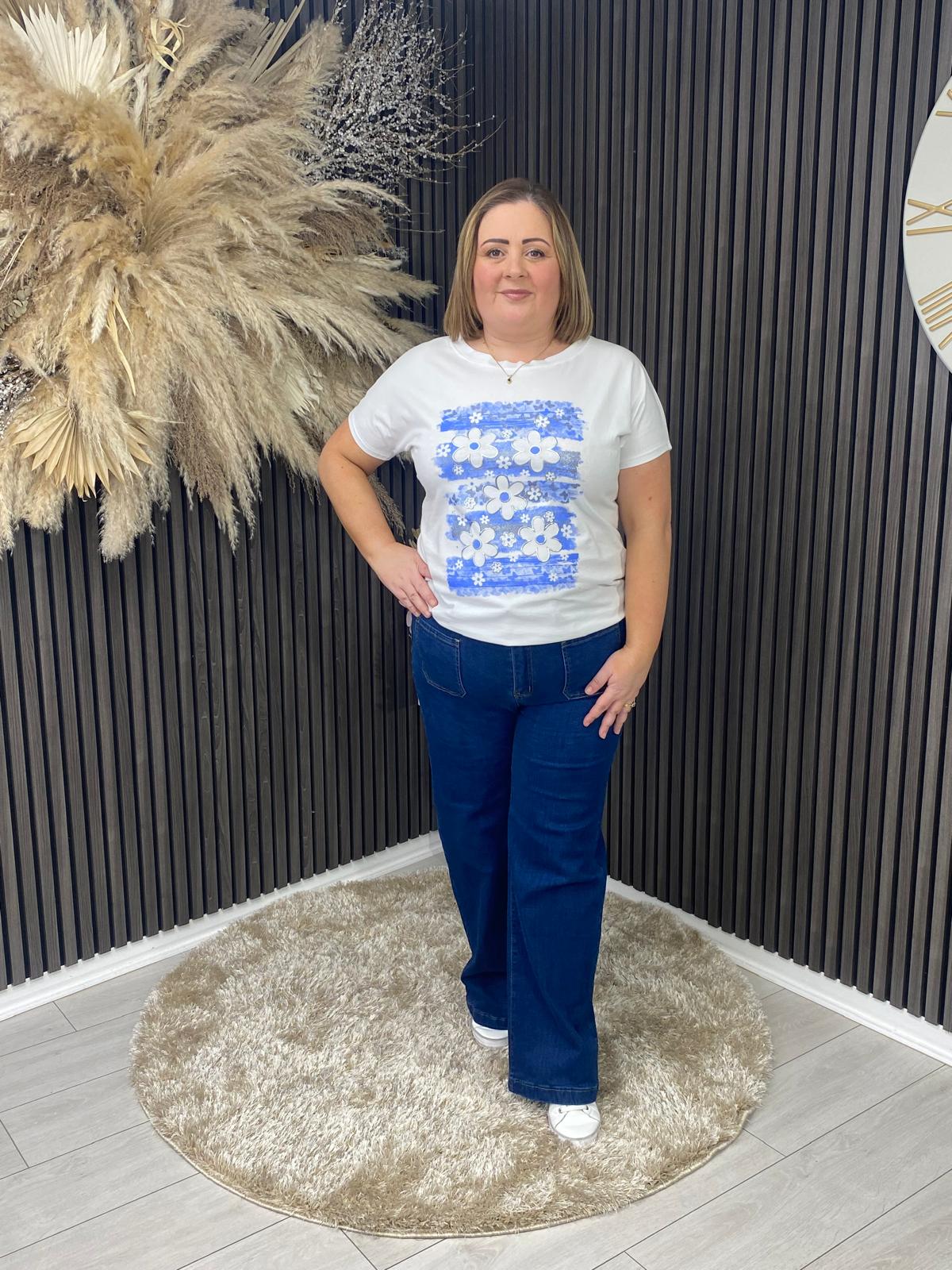 TEAGAN T-SHIRT - BLUE