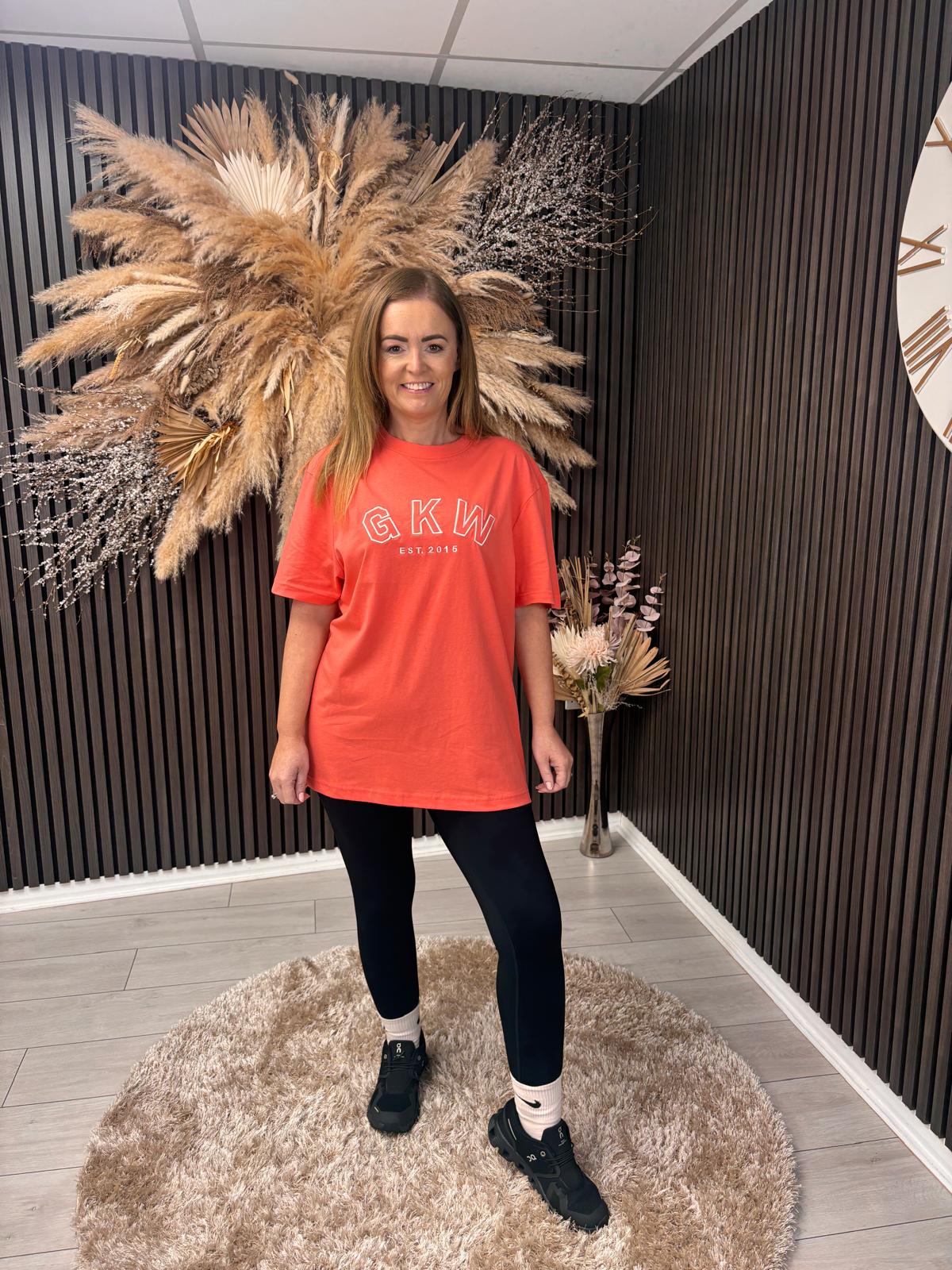 GYM KING TEE - SPICED CORAL