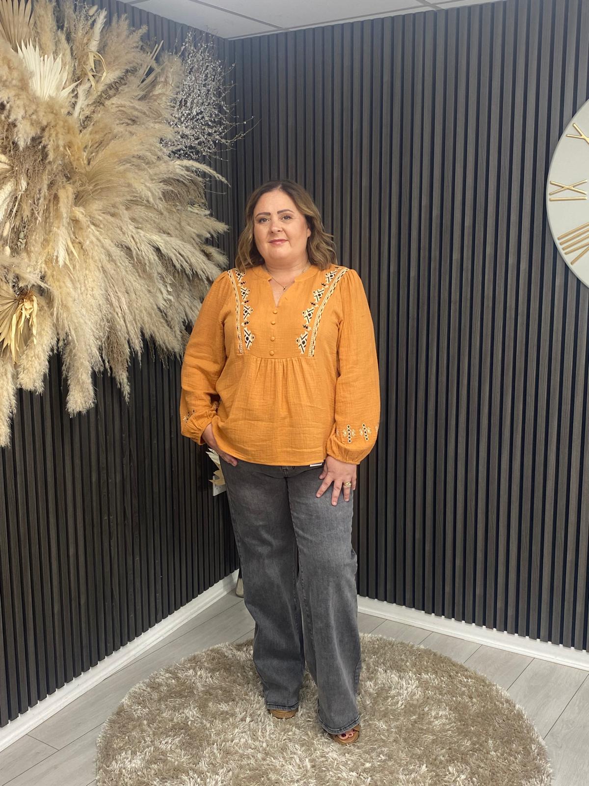 SOPHIA TOP - CAMEL